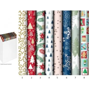 Balící papír Dárkový papír role 70 cm x 5m 6