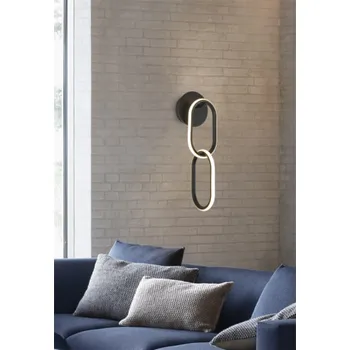 Nástěnné svítidlo Nástěnné svítidlo Domoletti 2023509W2-BK, 15 W, 4000 °K