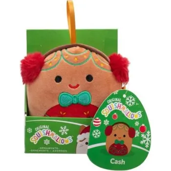 plyšák SQUISHMALLOWS Vánoční ozdoba Perníček - Cash, 10 cm