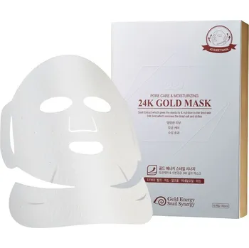 Pleťová maska Gold Energy Snail Synergy 24 K Gold Mask Pore Care plátýnková maska 10 ks