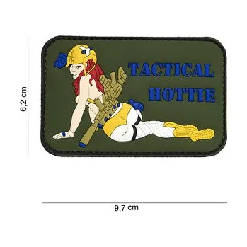 Nášivka Gumová nášivka 101 Inc nápis Tactical Hottie - olivová