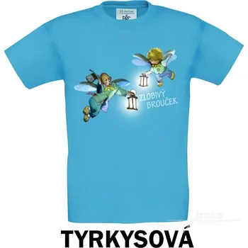 Chlapecké tričko Tričko dětské KR, Zlobivý brouček Barva: Tyrkysová, Velikost: 158