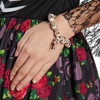 Karnevalový doplněk Náramek lebky