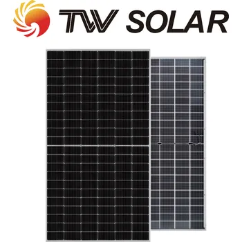 solární panel TW Solar 660 Wp Silver Frame Bifacial P-Type Half-cell 21,2% TWMPF-66HD660 Množství: 31ks paleta