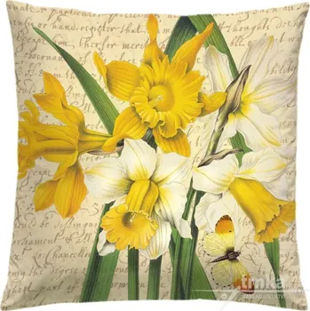 Povlak na dekorativní polštářek Povlak na polštář 40 x 40 cm - Narcis