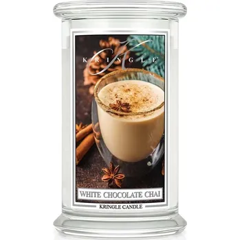 Svíčka Vonná svíčka Kringle Candle White Chocolate Chai, 624 g