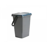 Třídící koš ECOLINE 35l šedá + modré víko