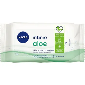Intimní hygienický prostředek Nivea Intimo Aloe Ubrousky pro intimní hygienu 15 ks