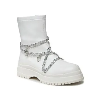 Dámská obuv DeeZee Polokozačky WS5271-01 Bílá 41