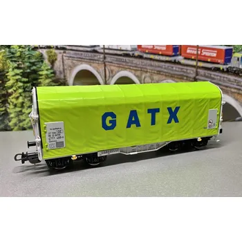 Modelářství H0 - Krytý vůz s posuvnou plachtou Shimmns GATX / PIKO 58958