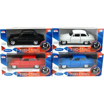 autíčko Welly Škoda Octavia 1:34 červená