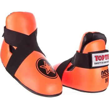 Chránič holeně pro bojový sport Chrániče nohou Top Ten STAR - neon. oranžová, 3069-3 L