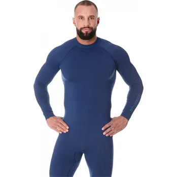Pánské tričko Brubeck pánské tričko s dlouhým rukávem EXTREME THERMO Barva: Tmavě modrá, Velikost: XXL