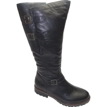 Dámské kozačky Zimní vycházková obuv-kozačky, Remonte, černá: Černá Syntetika 30 45 (41-43 cm) - L G - standardní šíře (23866-23869)