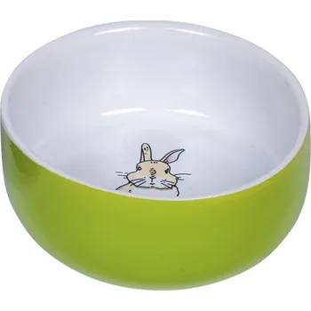 miska pro malé zvíře Nobby Rabbit keramická miska pro hlodavce zelená 11 x 4,5 cm