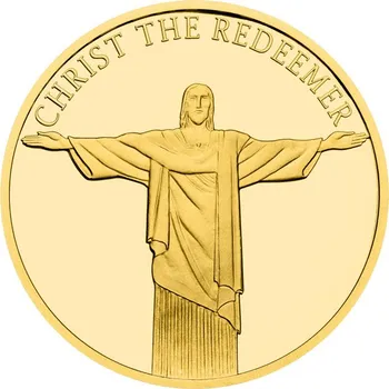 Sběratelství Zlatá mince Nových sedm divů světa - Socha Krista Spasitele proof