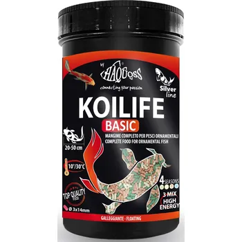 Krmivo pro rybičky Haquoss Kiolife Basic kompletní krmivo pro ryby v rybníčku 1000ml