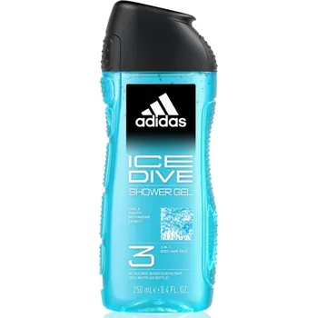 Koupelová kosmetika Adidas Ice Dive 3in1 sprchový gel na tělo, vlasy a pleť pro muže 250 ml