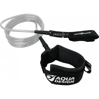 Leash AQUADESIGN SUP rovný 10' - pojistný řemínek pro paddleboardy