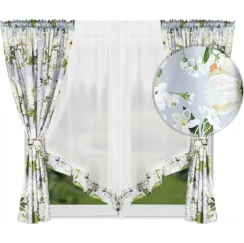 Záclona HOTOVÁ ZÁCLONA VOÁL 400x160 ZÁCLONA BAREVNÁ ZÁVĚS