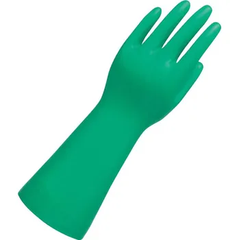 Pracovní rukavice Chemicky odolné rukavice Ansell Sol-Vex® 37-185 - délka 450 mm Barva: Zelená, Velikost rukavic: 9