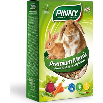 Krmivo pro hlodavce Pinny premium menu králík 800g