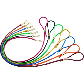 Vodítko pro psa CAMON VODÍTKO Z TELETINY Barva: Modrá, Velikost: 110 cm