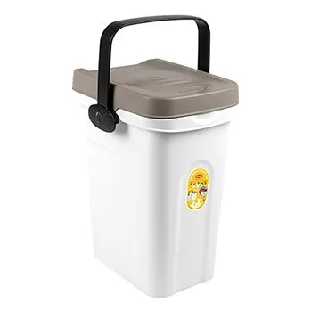 Miska pro psa Stefanplast Kontejner na krmivo Fusto bílá/popelavě hnědá, 7 l