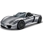 Bburago Plus Porsche 918 Spyder 1:24 stříbrná
