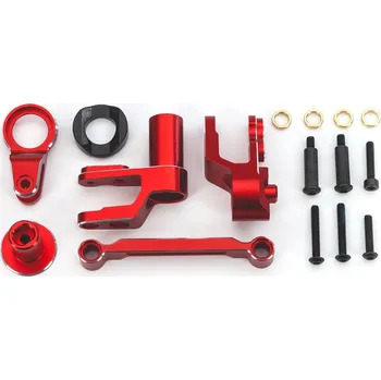 RC náhradní díl Traxxas mechanika řízení hliníková červená