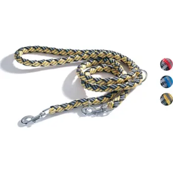 Vodítko pro psa CAMON REFLEXNÍ PLETENÉ VODÍTKO 195 cm Barva: Modrá, Velikost: 195 cm