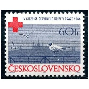 Poštovní známka Českosloveská pošta (1964) č. 1387 ** - Československo - IV. sjezd Čs. červeného kříže