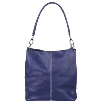 Kabelka NovaKabelka.cz Kožená italská kabelka Fiora Blu Scura