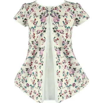 Dívčí šaty NAT&TOM Dívčí bílé šaty s květinovým vzorem Velikost: 110