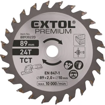 Pilový kotouč kotouč pilový s SK plátky, ?89×2,0×10mm, 24T