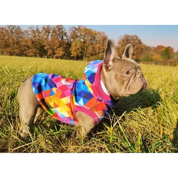 Obleček pro psa Maximin Softshellová bunda pro psa vzor "triangle" XL