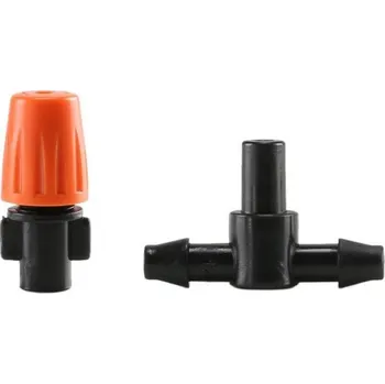 Zavlažovač MXM T-spojka na 4 / 7mm hadici s regulovatelnou tryskou