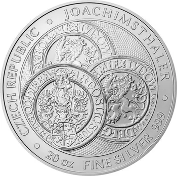 Sběratelství Stříbrná dvacetiuncová investiční mince Tolar - Česká republika 2023 stand