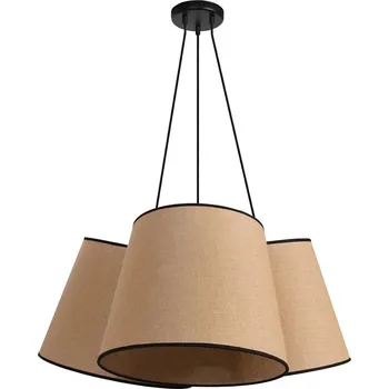 Duolla - Lustr na lanku ROSSA 3xE27/15W/230V pr. 75 cm hnědá/černá