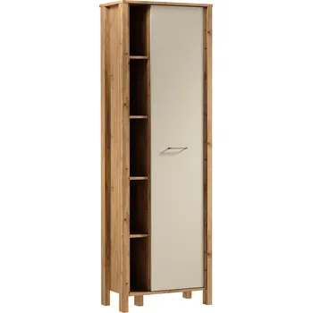 regál INDYGO b | regál R1D | 66 cm | dub wotan/béžová | univerzální provedení dveří