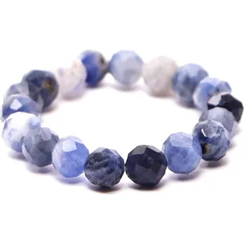 Prsten Magieprirody.cz Prsten Sodalit - 4 mm fazetované kuličky #65 - z přírodních kamenů