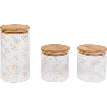 Dóza na potraviny LIVARNO home Sada potravinových dóz, 3dílná (s potiskem)