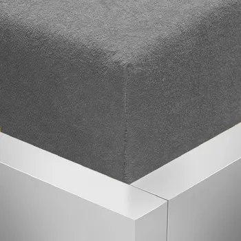 Prostěradlo Stanex Froté napínací prostěradlo tmavě šedé Barva: TMAVĚ ŠEDÉ, rozměr: 140 x 200