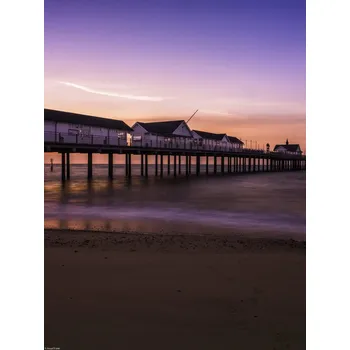 Obraz Plakát Molo při východu slunce bez rámu 30 x 40 cm