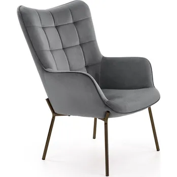 Křeslo Designové křeslo Halmar CASTEL - šedá