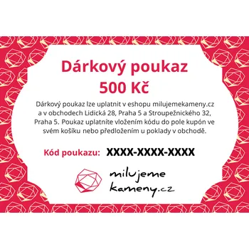 Dárková krabička Dárkový poukaz 500 Kč - online 16532