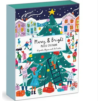 Galison Puzzle adventní kalendář 12 v 1