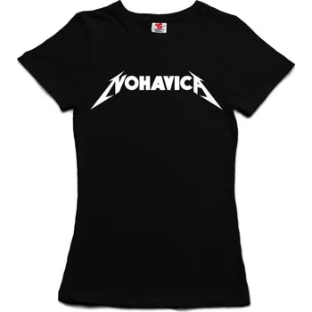 Žertovný předmět Nohavica - dámské tričko s potiskem S černá - black Bílá - 401