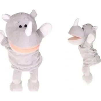 plyšák Plyšový maňásek s nohama na ruku nosorožec