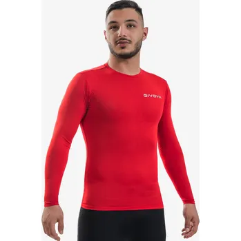 Corpus 3. elastické tréninkové triko s dlouhým rukávem - červená M